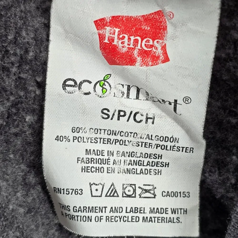 Hanes‎ Eco Smart Gray Pullon Wide Straight Leg Trousers Joggers Pants S Small